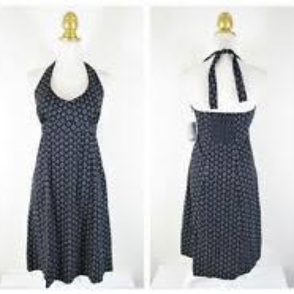 Athleta Printed‎ Pack Everywhere Halter Dress Womens Size 0 Pocket Black … - Picture 4 of 10